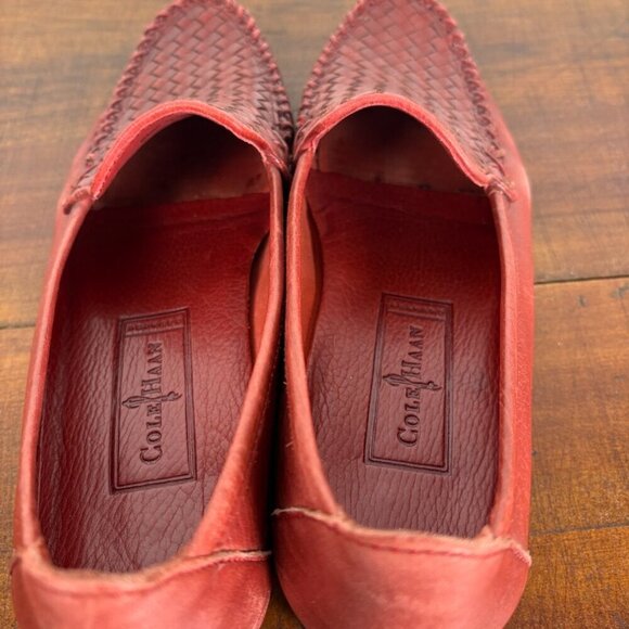 Cole Haan Braided Copper Red Slip on Loafers Size: 8.5 - Picture 11 of 14